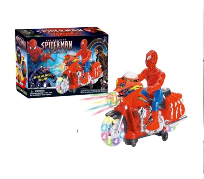 Amazing spiderman motorcycle toy