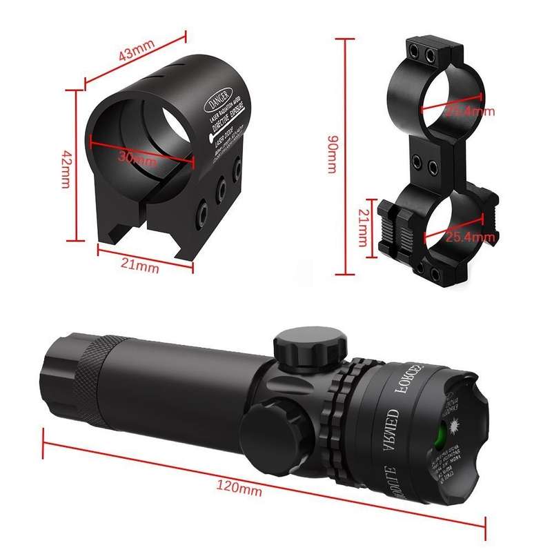 Red Laser Sight Vane Hunting Scope For Outdoor Rifle