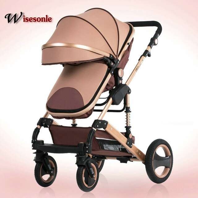 High Landscape Baby Stroller 2Way Shock Absorbers