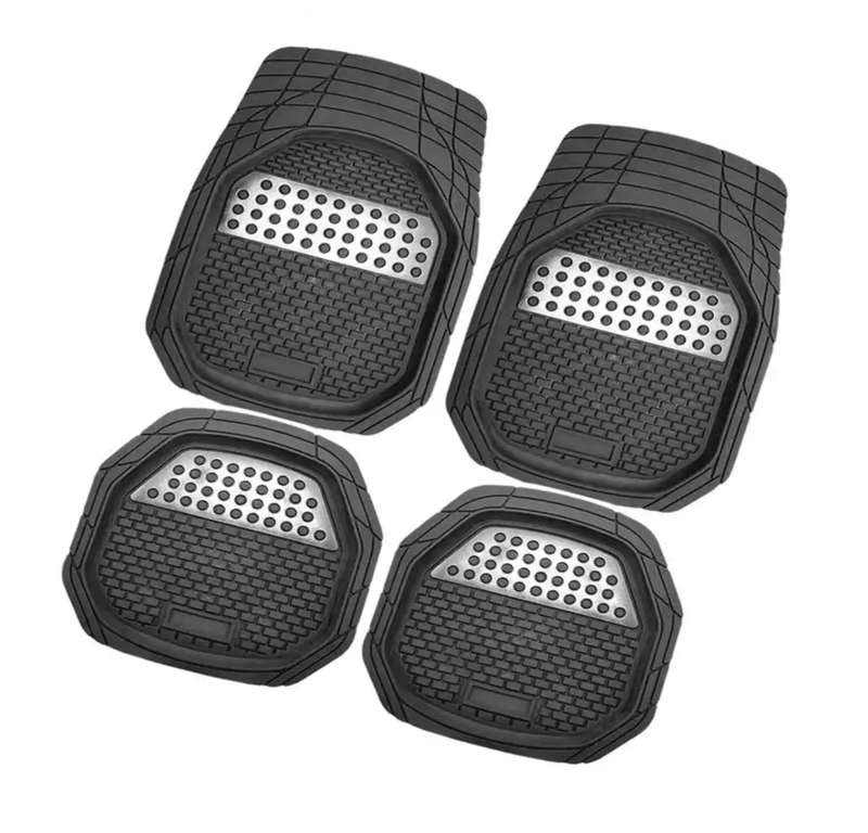 Car rubber mats universal 4pcs trimmable