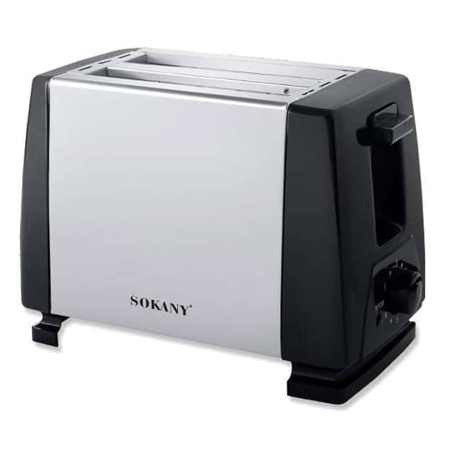 2-Slice Silver Bread Toaster