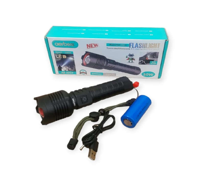 Rechargeable Telescopic Flashlight