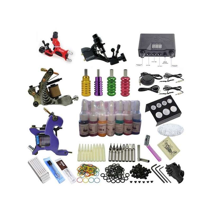 Tattoo Pro Kit 4 With 4 Machines and Carry Case