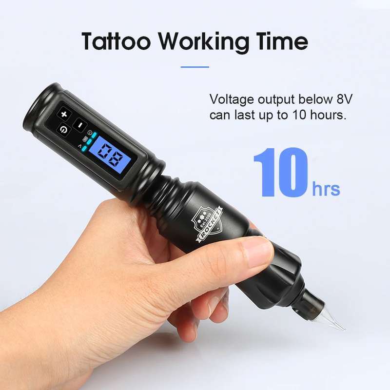 Wireless Tattoo Power Supply RCA Jack 1500mah