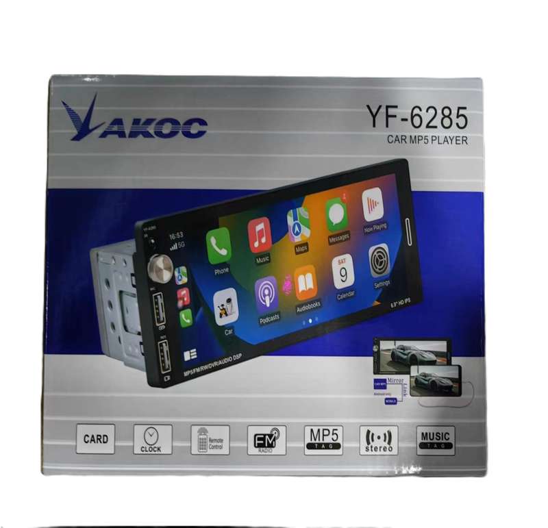 YF-6285 Car MP5 player with touch display