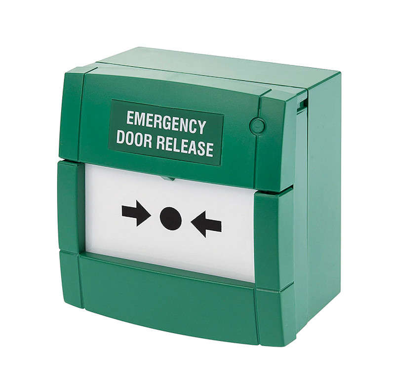 EMERGENCY BREAK GLASS (GREEN)  RESETTABLE SINGLE POLE