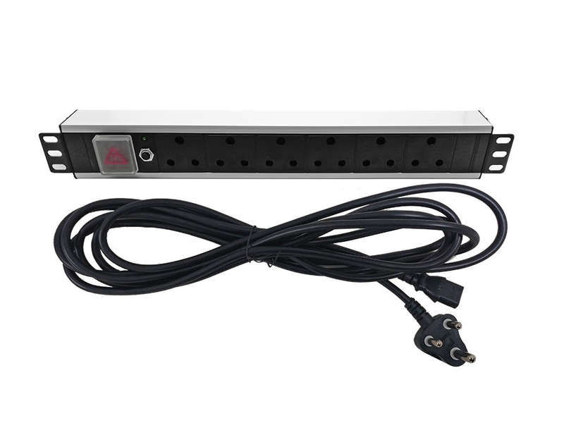 6 Way Aluminium Rack Mount PDU