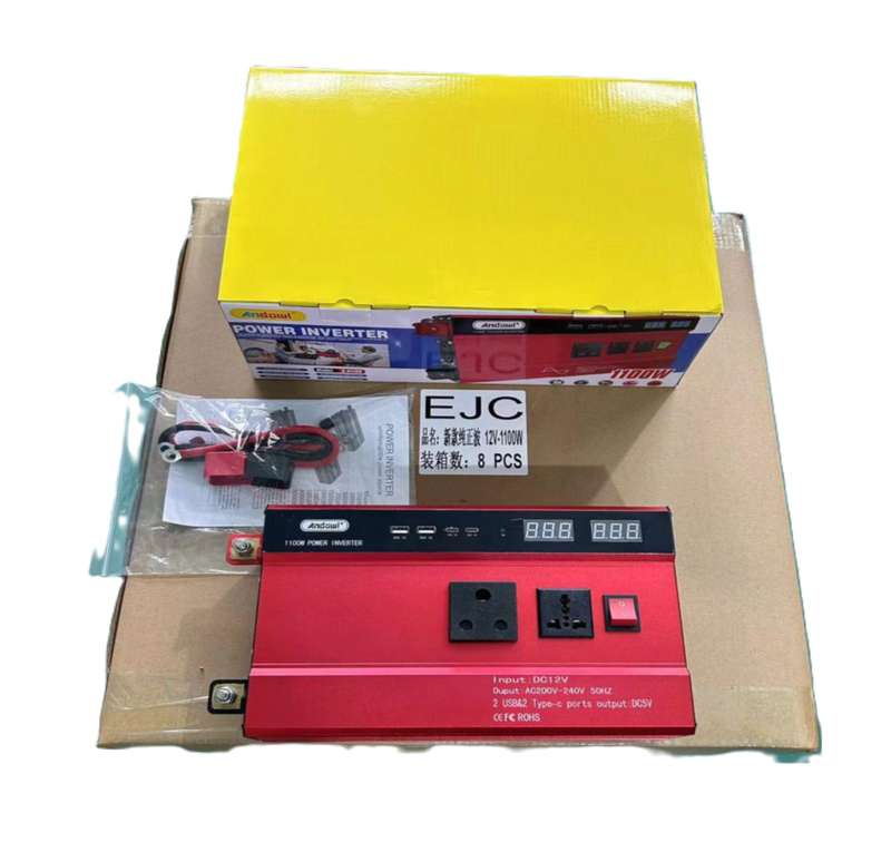 Car inverter USB display charging converter