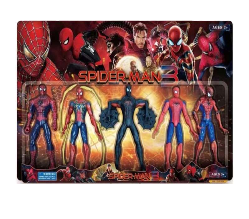 Spiderman 5 piece toy set
