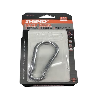 Silver Carabiner Spring Snap Hook Clip