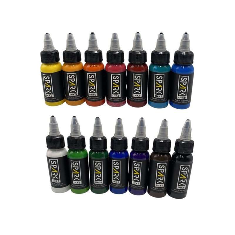 Professional colorful tattoo ink set of 14 x 30ml
