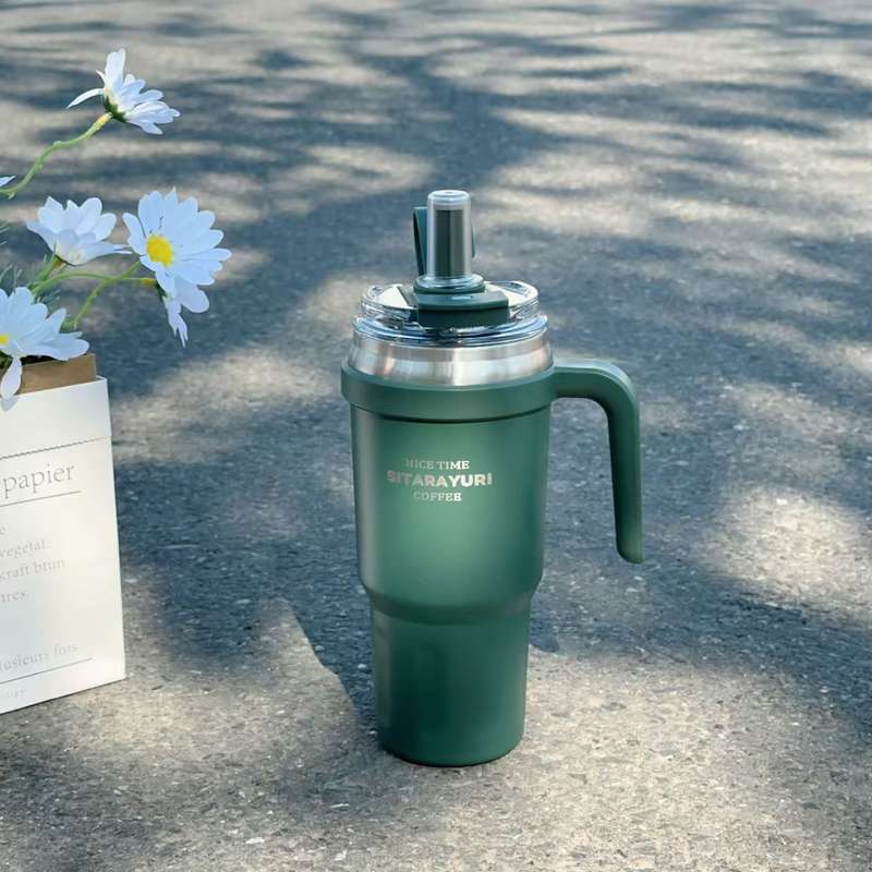 SITARAYURI 1200ML DOUBLE WALLED TUMBLER - Olive Green