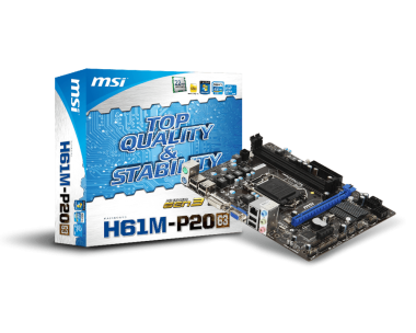 H61M-P20{G3} MSI motherboard - please read