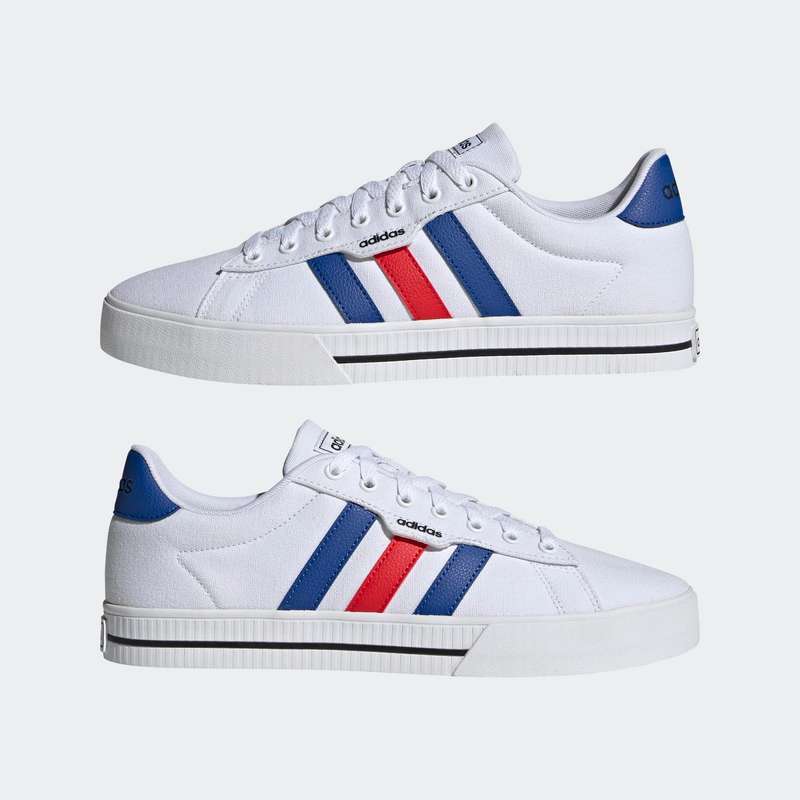 adidas Men's Daily 3.0 White Royal Red H04578 Size UK 9/11 (SA 9/11)