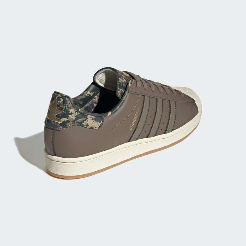 adidas Men's Originals Superstar Shoes 'Blanch/ Brown / White ID4682 Size UK11 (SA 11)
