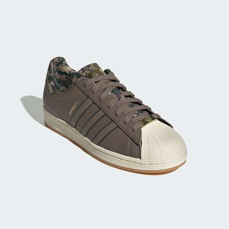 adidas Men's Originals Superstar Shoes 'Blanch/ Brown / White ID4682 Size UK11 (SA 11)