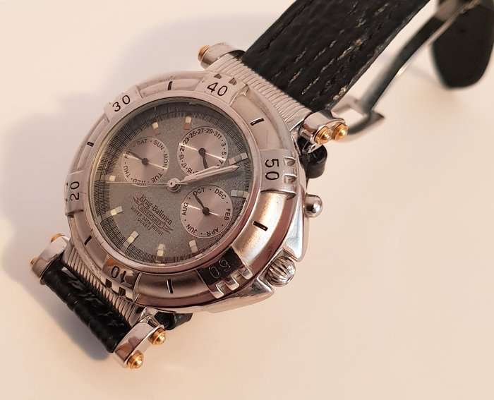 NEW RRP £545 Krug Baumen MENS Adventurer 40mm Chronograph Watch