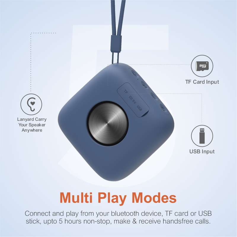 ST020 5W TWS True Wireless IPX5 Mini Portable Speaker  Black
