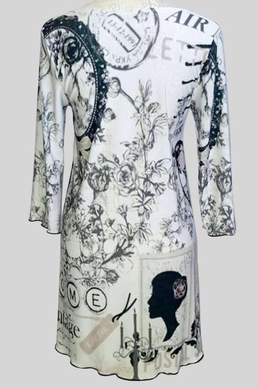 Elegant rose floral top