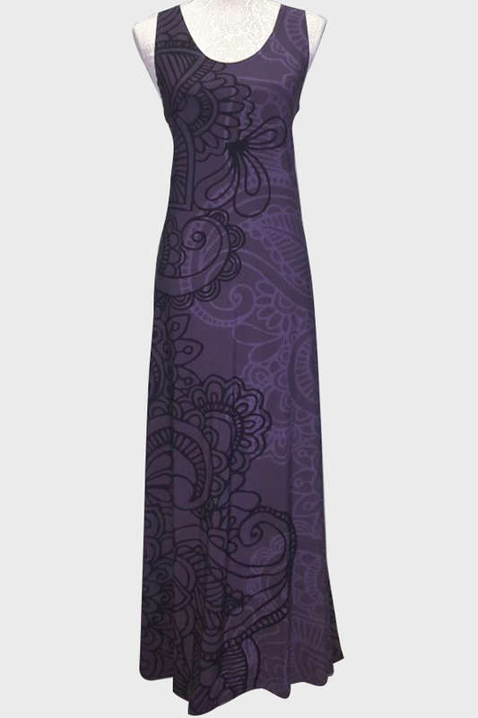 Paisley purple dress