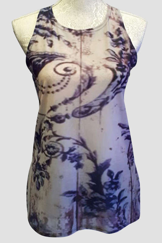 Vine motif top (sleeveless)