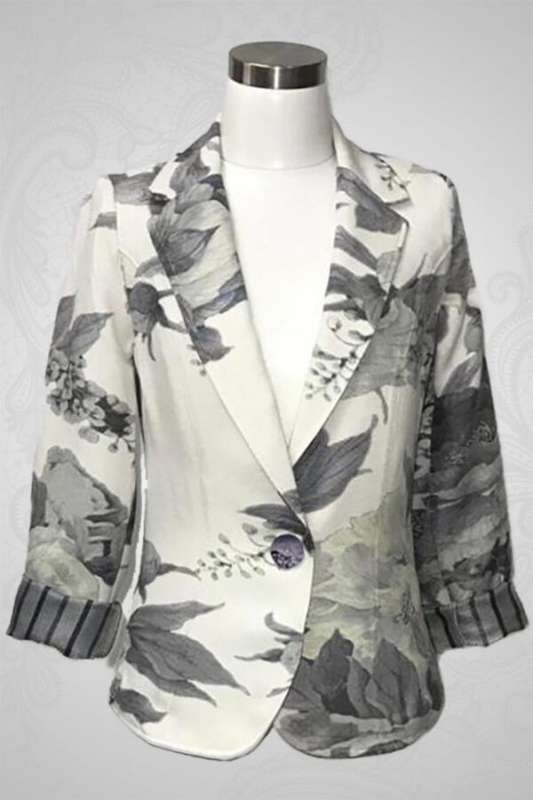 Grey Flower Jacket
