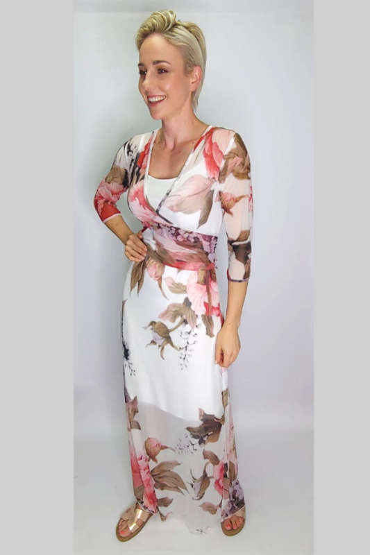 Wood Anemone Wrap Around Dress