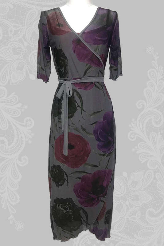 Anemone and Poppy Wrap Around Dress