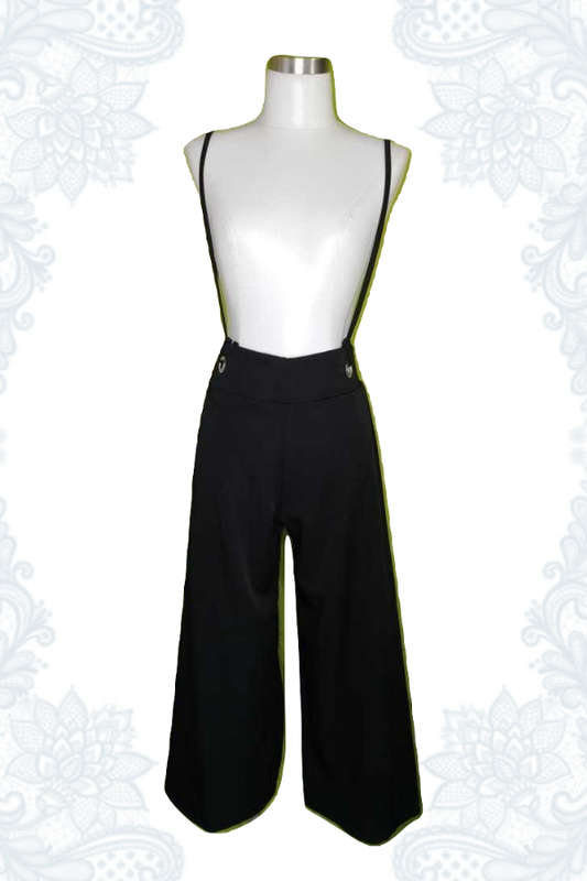 High waist sailor pants (with shoulder straps)