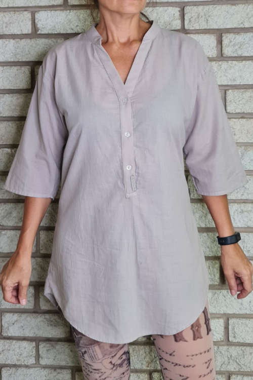 Grey Cotton Shirt