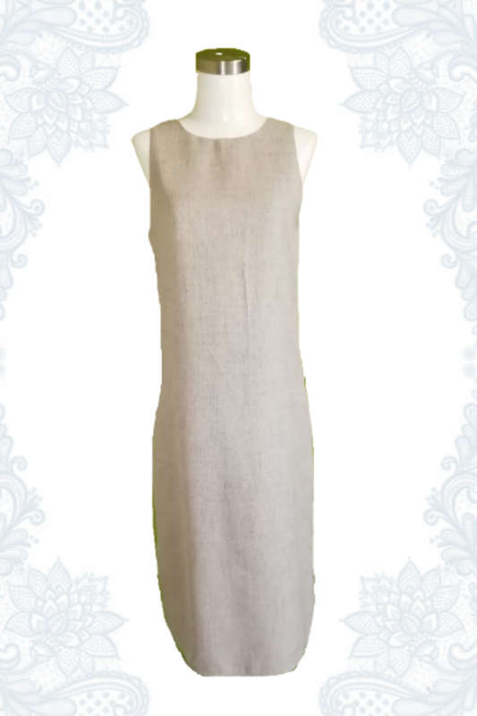 Linen-Look Dress