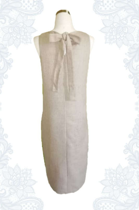 Linen-Look Dress