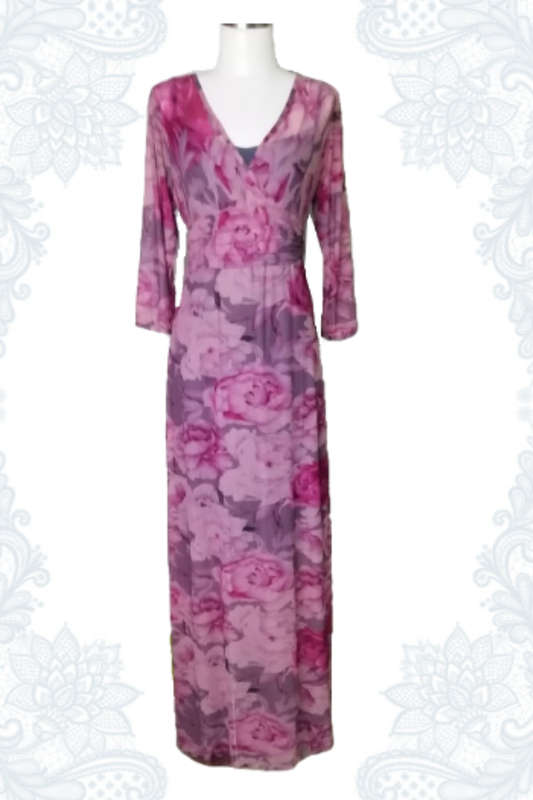 Pink Roses Empire Dress