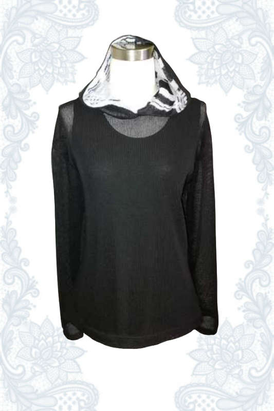 Knitted Black Hoodie