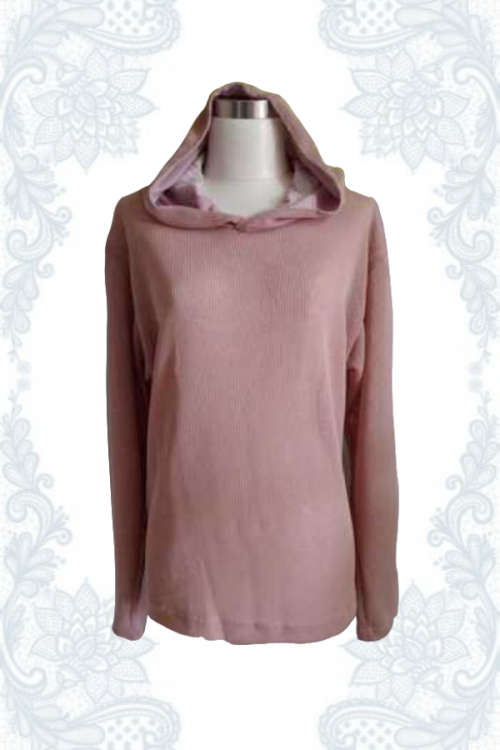Knitted Pink Hoodie