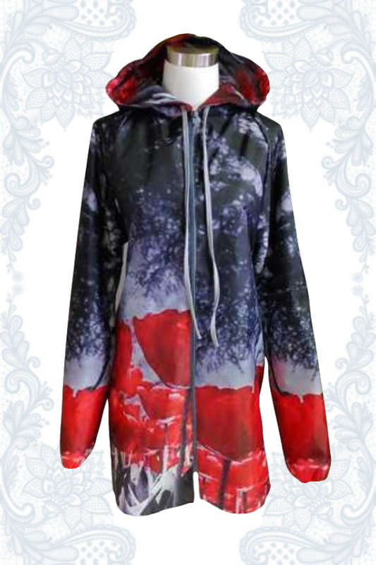 Red Poppy Raincoat