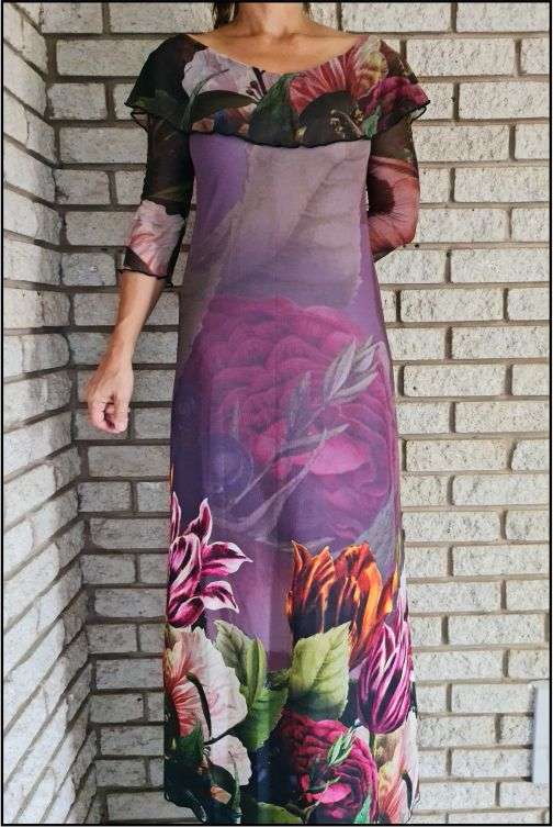 Purple Bouquet Dress