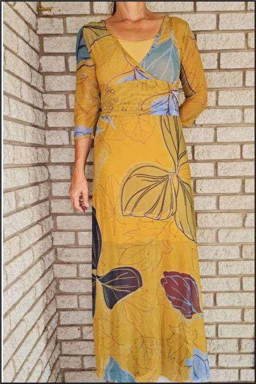 Modern Mustard Empire Dress