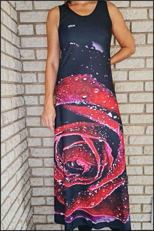 Solitary Rose Dress