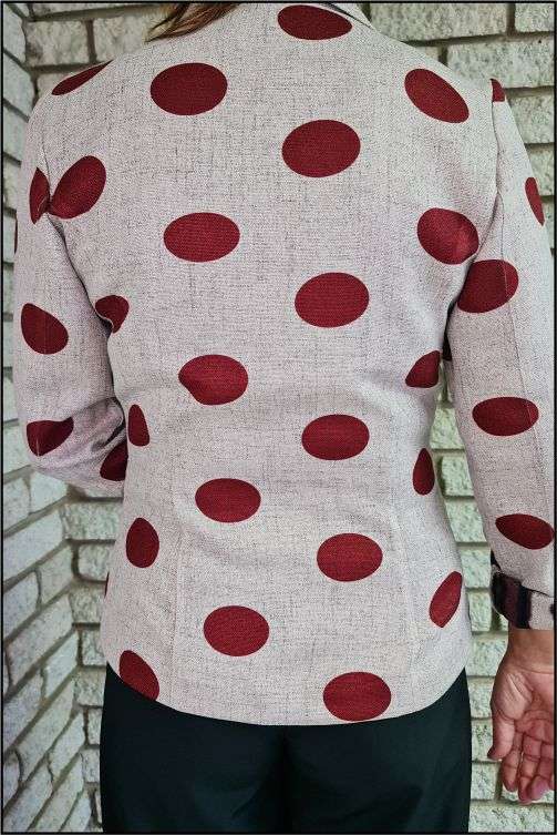 Maroon Polka Dot Jacket