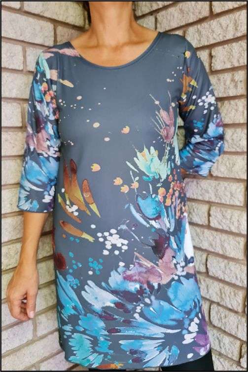 Grey Art Top