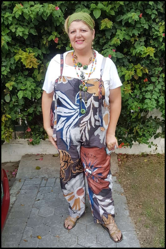 African Flower Dungaree