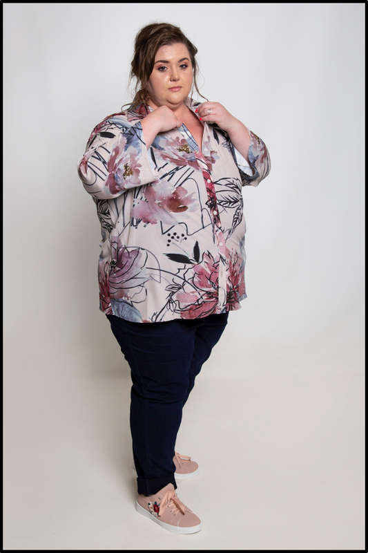 Modern Art Zipper Top