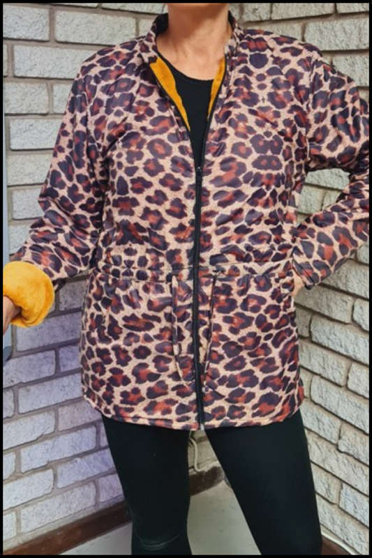 Leopard Print Ice-Bear Jacket