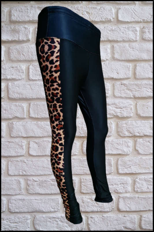 Leopard Lines Tights