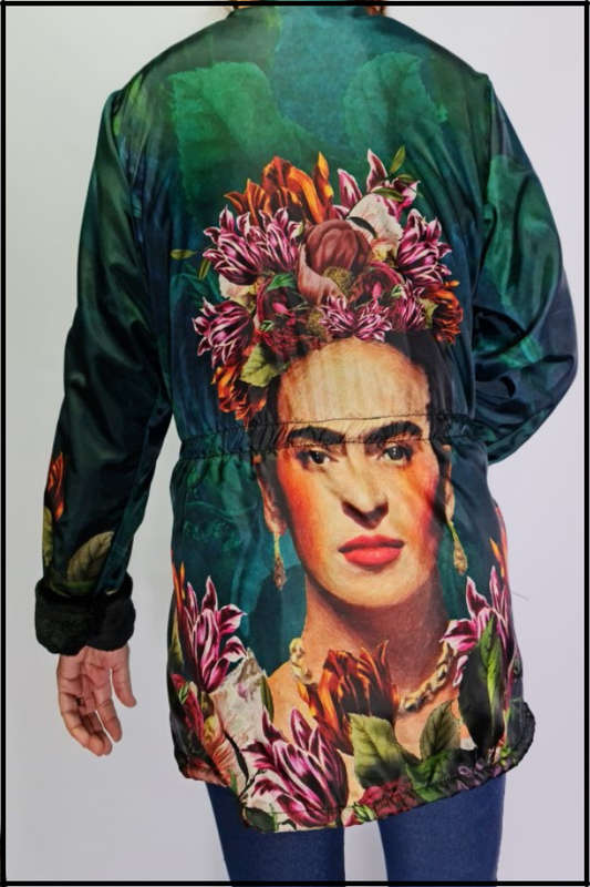 Frida Kahlo Ice-Bear Jacket (Emerald Green)