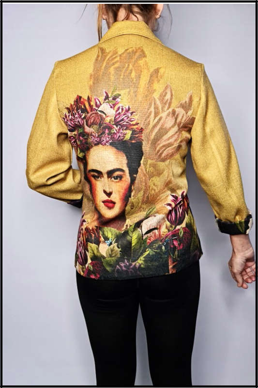 Frida Kahlo Jacket (Mustard)