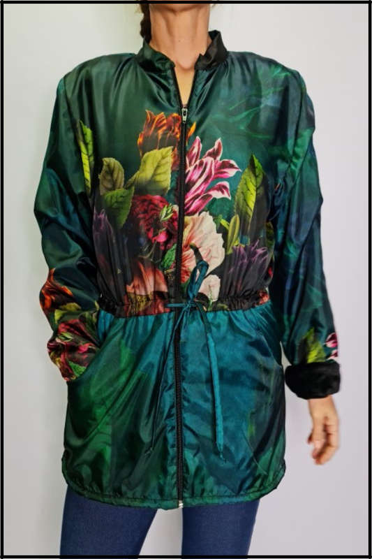 Frida Kahlo Ice-Bear Jacket (Emerald Green)