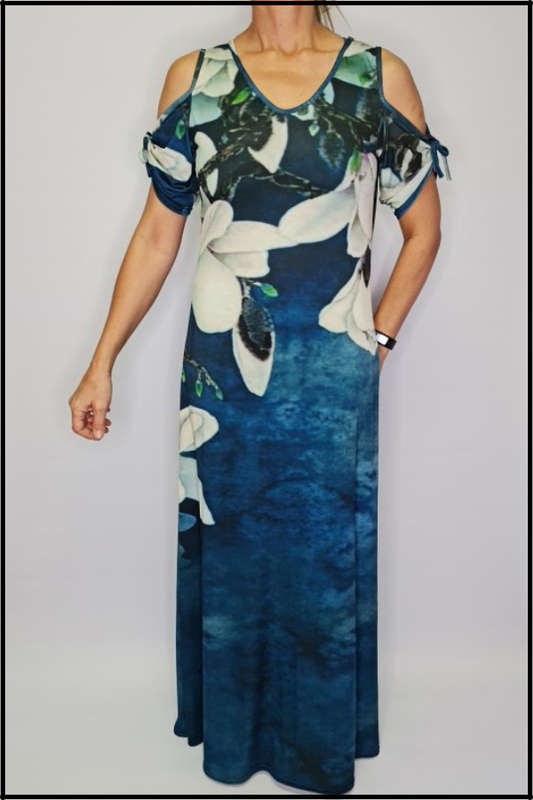 Waterlily Pull-up Sleeve Dress