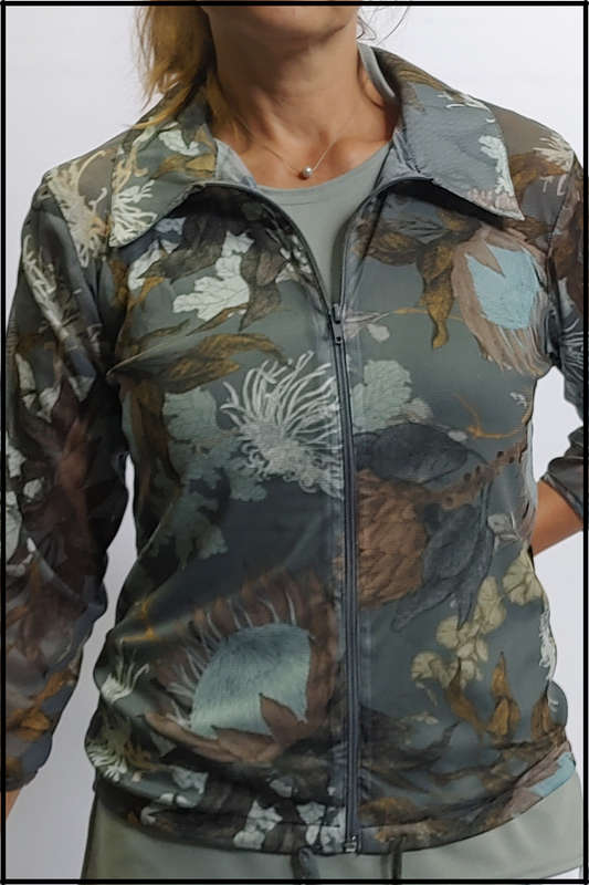 Protea Zipper Top